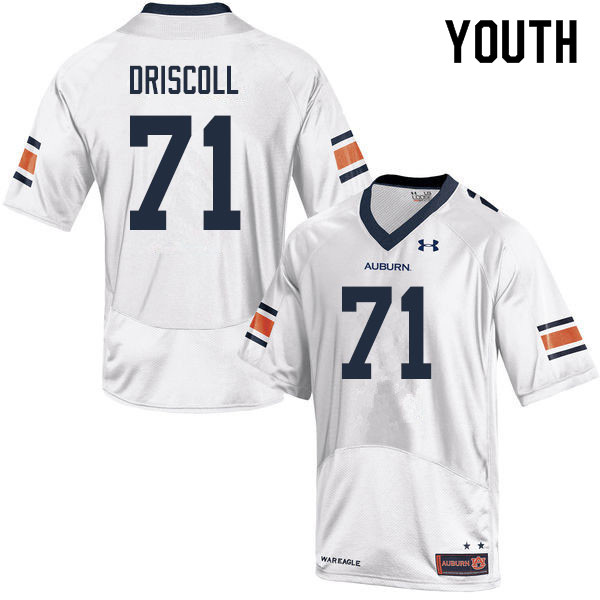 Youth Auburn Tigers #71 Jack Driscoll White 2019 College Stitched Football Jersey